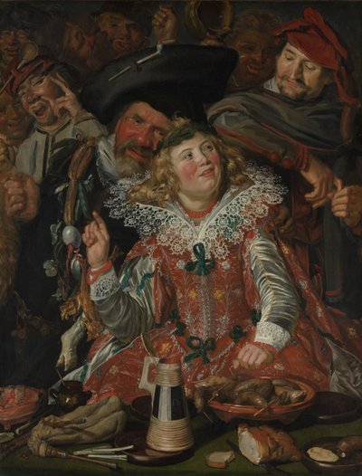 Shrovetide Revellers (The Merry Company) by Frans Hals