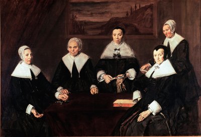 The Regents of the Hospice of the Elders of Haarlem. Painting by Frans Hals 1664. Haarlem, Frans Hals Museum Holland by Frans Hals