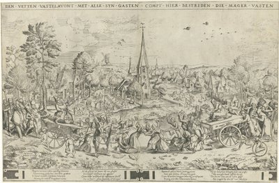 The Battle Between Carnival and Lent by Frans Hogenberg