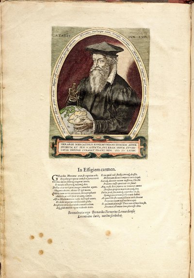 Portrait of Gerardus Mercator, Aged 62 by Frans Hogenberg