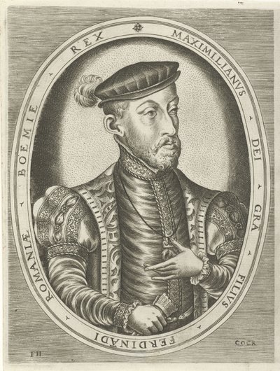 Portrait of Emperor Maximilian II (series title) by Frans Huys