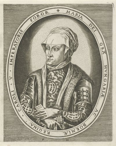 Portrait of Regent Maria of Hungary by Frans Huys