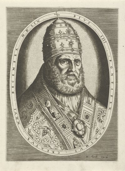 Portrait of Pope Pius IV by Frans Huys