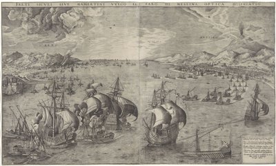 Sea Battle in the Strait of Messina by Frans Huys