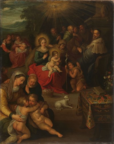 The Holy Kinship by Frans II Francken
