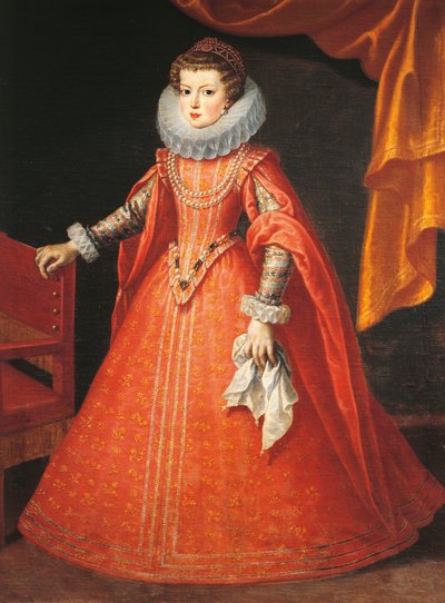 Portrait of Elizabeth of France by Frans II Pourbus