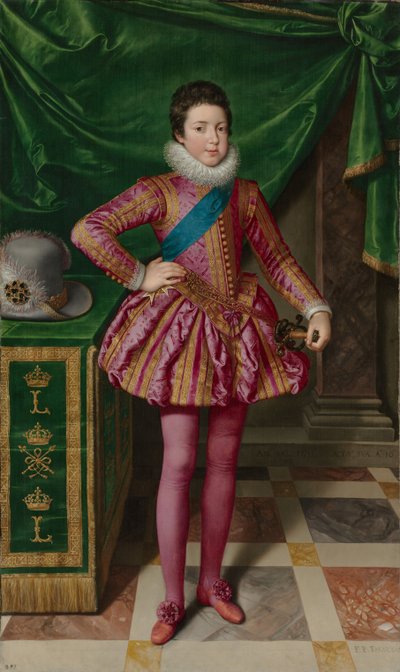 Portrait of King Louis XIII of France by Frans II Pourbus