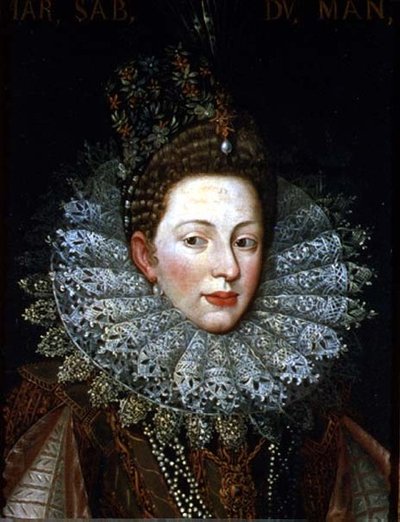 Portrait of Margaret Gonzaga, Duchess of Savoy by Frans II Pourbus