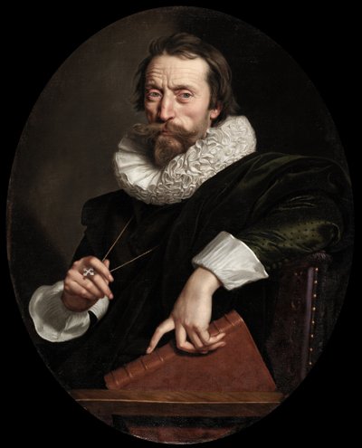 Portrait of the Italian Poet, Giambattista Marino, c.1621 by Frans II Pourbus