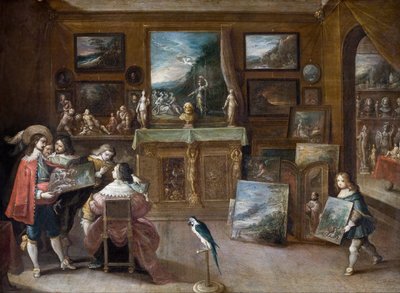 A Visit to the Art Dealer by Frans II the Younger Francken