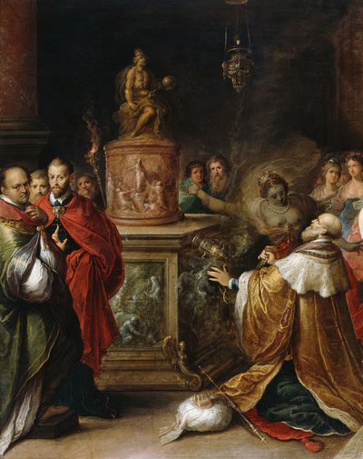 The Idolatry of Solomon by Frans II the Younger Francken