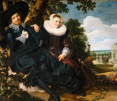 Marriage Portrait of Isaac Abrahamsz Massa and Beatrix van der Laen by Frans I Hals
