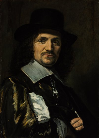 Portrait of the Painter Jan Asselijn 1610-1652 by Frans I Hals