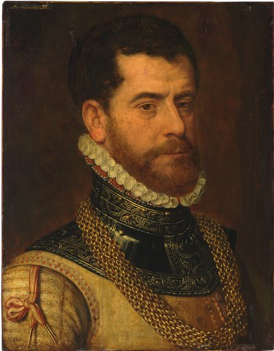 Portrait of a Gentleman, with the Monogram of Don Gaspar de Haro y Guzman by Frans I Pourbus