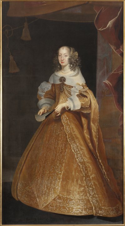 Portrait of Princess Eleonora Gonzaga of Mantua, Nevers and Rethel, Holy Roman Empress by Frans Luyckx or Leux