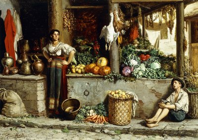 A Vegetable Market by Frans Meerts