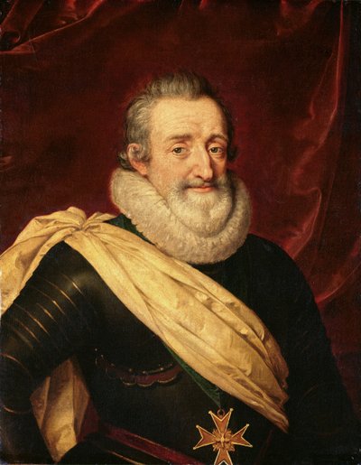 Portrait of Henri IV (1553-1610) King of France by Frans Pourbus the Younger
