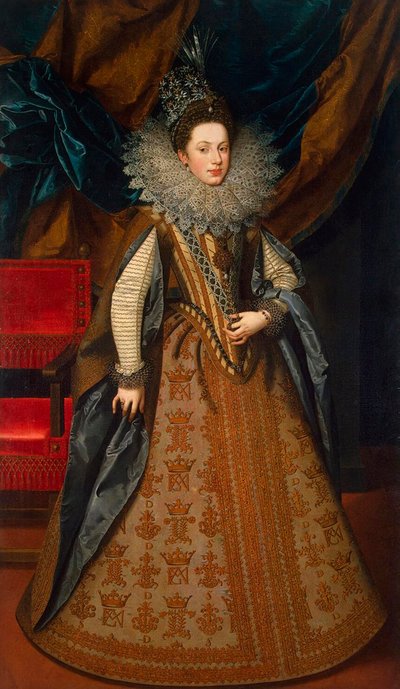 Portrait of Margaret of Savoy 1589-1655, Duchess of Mantua and Montferrat by Frans Pourbus the Younger
