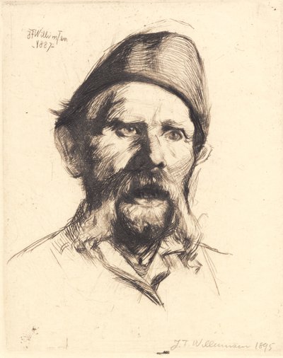 Portrait of the Chief Inspector at Frederiksberg Hospital Frantz Peter Neidthardt by Frans Schwartz