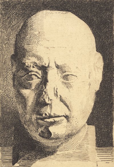 Egyptian Head, After a Plaster Cast by Frans Schwartz