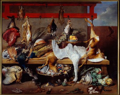 Kitchen Table with Game, Fish and Legumes by Frans Snyders