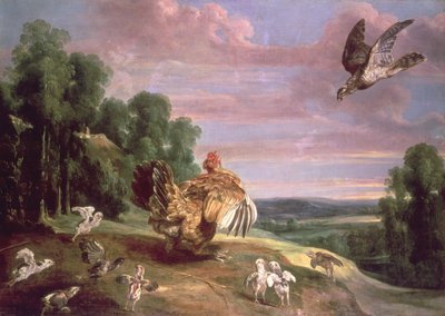 The Hawk and the Hen by Frans Snyders or Snijders