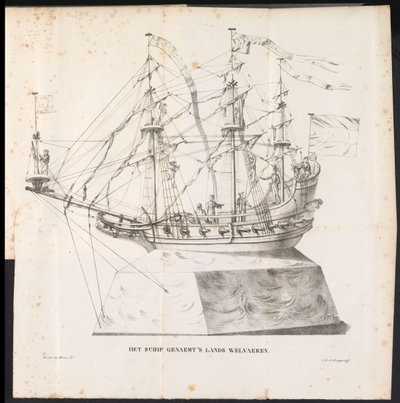 Ship as a Parade Float in the Procession for Saint Rumbold, 1825 by Frans Vervloet