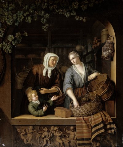 The Grocer’s Shop by Frans van Mieris (II)