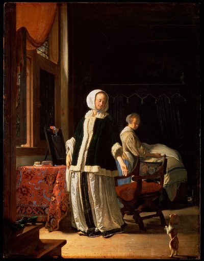 Morning of a Young Lady by Frans van Mieris