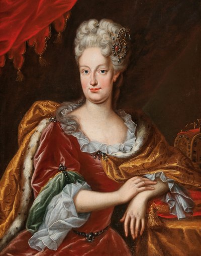 Portrait of Elisabeth Christine of Brunswick-Wolfenbüttel by Frans van Stampart
