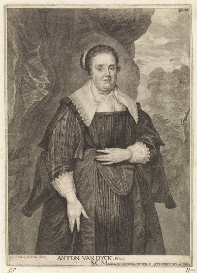 Portrait of an unknown woman (Theatrum Artis Pictoriae) by Frans van Stampart