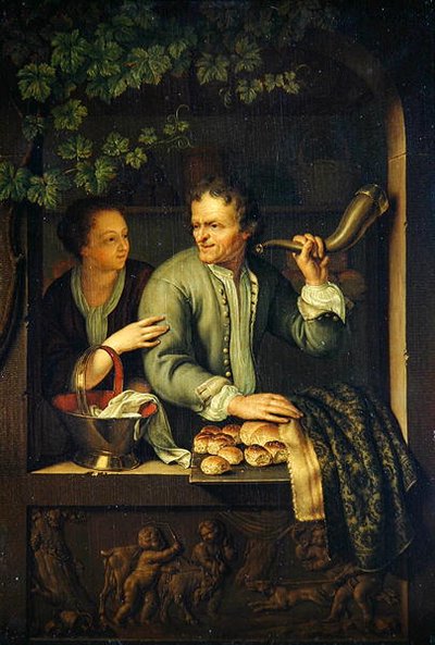 The Baker by Frans van the Younger Mieris