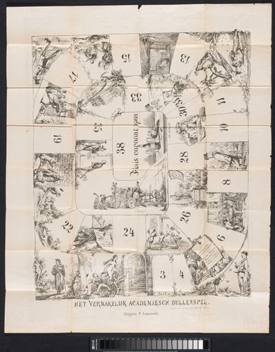 Caricature in Leiden Student Almanac, 1874 by Fransen van de Putte