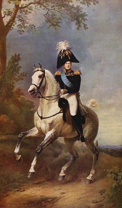 Portrait of Alexander I by Franz (after) Krüger