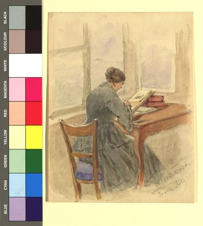 Emilie Freiin Metzburg, Painting by Franz Alt