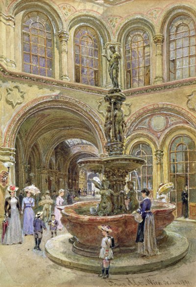 The Bank and Stock Exchange Building, Herrengasse, Vienna, 1891 by Franz Alt