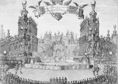 Proscenium for Angelica, Vincitrice di Alcina, 1716 by Franz Ambros Dietel