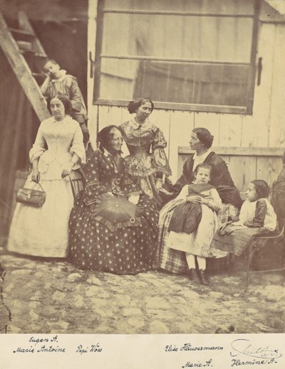 Group Portrait of Four Women and Three Children by Franz Antoine