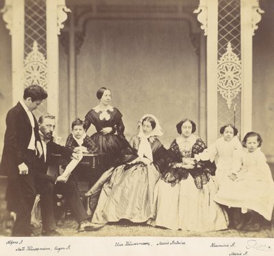 Group Portrait of the Antoine and Höusermann Families by Franz Antoine