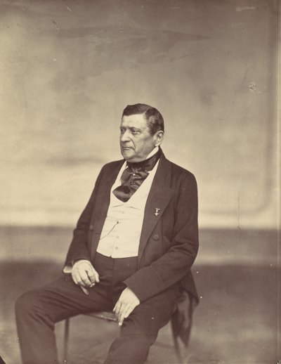 Seated Man in White Vest and Dark Coat by Franz Antoine