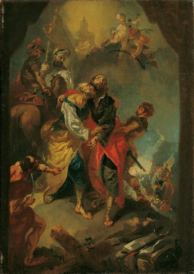 Farewell of the Apostles Peter and Paul before their Martyrdom by Franz Anton Maulbertsch