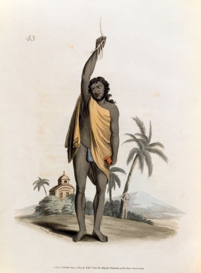 Hindu Priest, Published by Edward Orme by Franz Balthazar Solvyns
