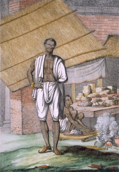Houalouays, a Confectioner or Pastry Cook by Franz Balthazar Solvyns
