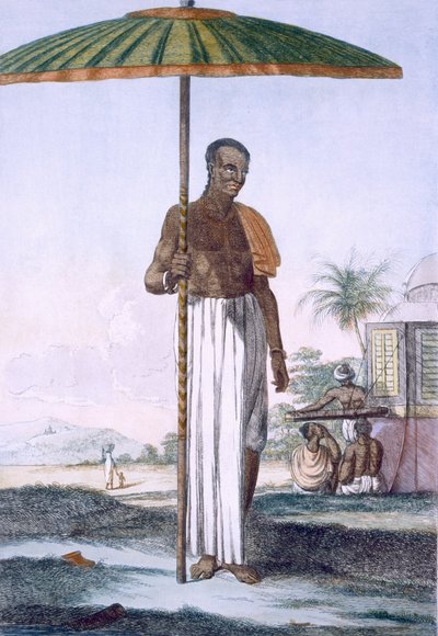 Porter of the Ouriah Caste by Franz Balthazar Solvyns