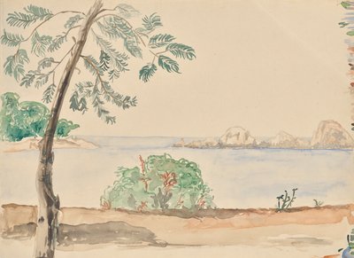 Coast in Florida (?) by Franz Barwig d. Ä.