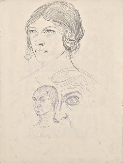 Portrait Studies of Rosa and Walter Barwig by Franz Barwig der Ältere