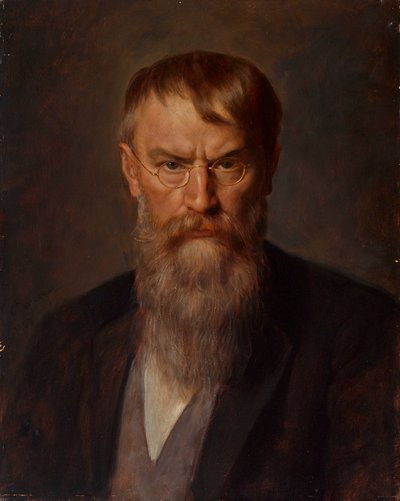 Portrait of Franz von Lenbach by Franz Defregger von