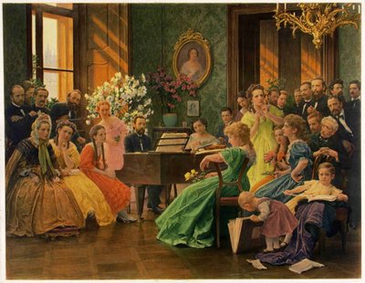 Bedrich Smetana in Circle of Friends by Franz Dvorak