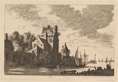 Houses on an Inlet by Franz Edmund Weirotter