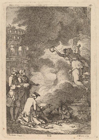 In the Coming to Rome: pl. 6 by Franz Edmund Weirotter after Étienne de Lavallée Poussin